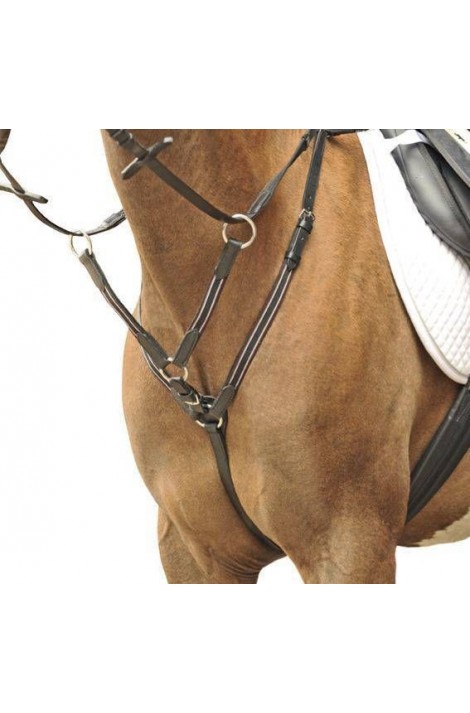 Breastplate-martingale -Silver Fittings-