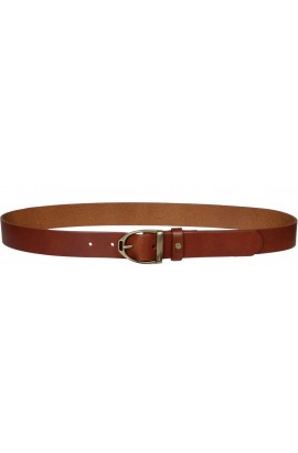 Leather belt -Beth- brandy