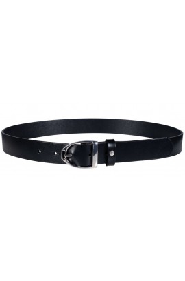 Leather belt -Beth- silver