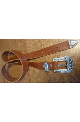 Handmade leather belt -Margarita-
