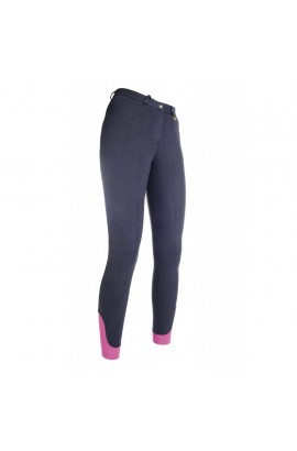 Kids riding breeches with silicone seat -Kate- deep blue