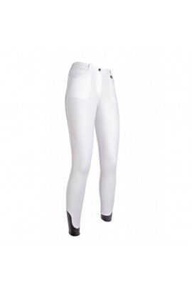Kids riding breeches with silicone seat -Kate- white