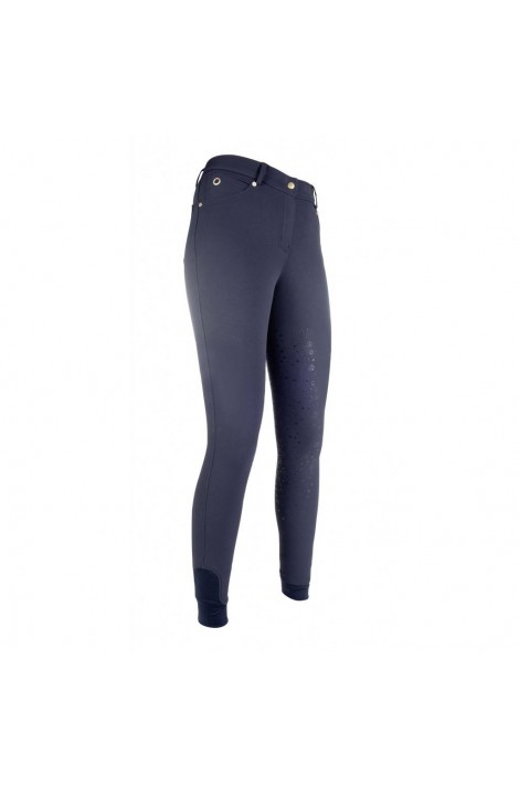 Riding breeches with silicone seat -LG Basic- deep blue