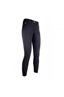Riding breeches with silicone seat -LG Basic- black