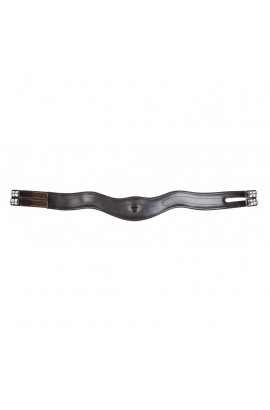 Leather girth -Wave- brown