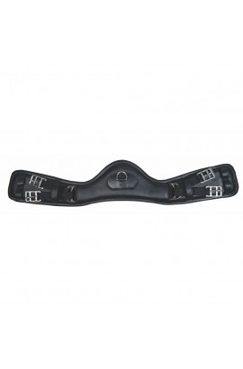 Leather girth -Dressage Anatomic- with elastic