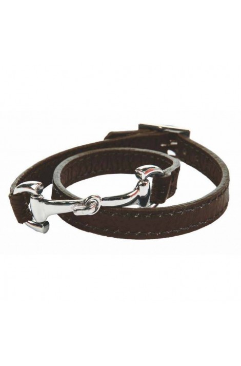 Bracelet -Bit- dark brown