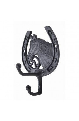 Cast iron bridle hook -horse-