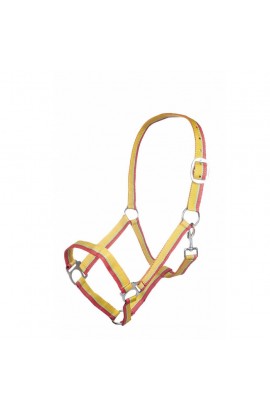 Nylon halter -Budapest- yellow&red&apple green