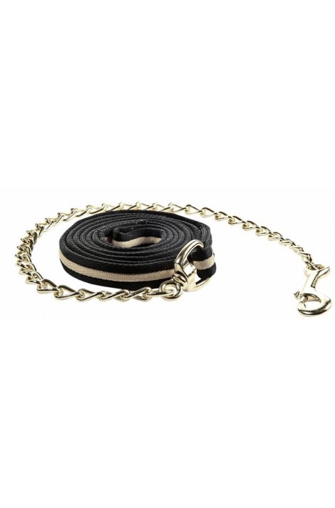 !Lead rope with chain -Soft- black