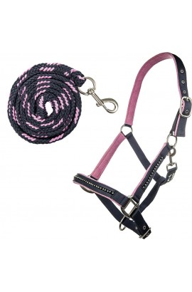 Halter set -Crystal- navy