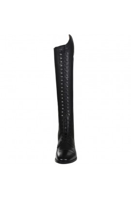 !Leather boots -Elegant Lace- standard black