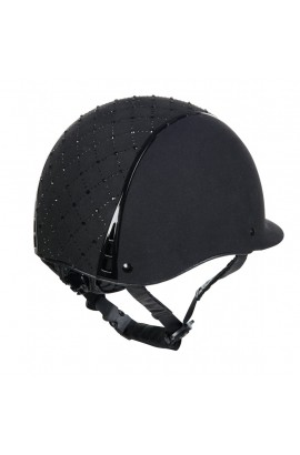 Glittering riding helmet -Linz Style- black