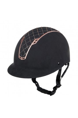 Glittering riding helmet -Linz Style- rosegold