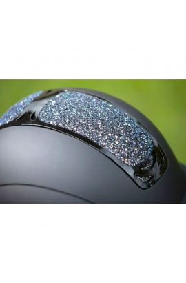 Riding helmet with glittering panel -Glamour- multicolour