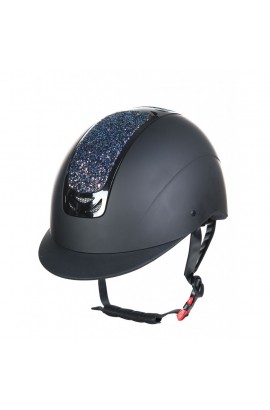 Riding helmet with glittering panel -Glamour- multicolour