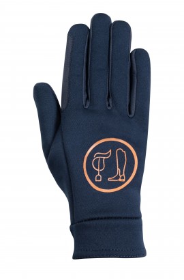 Warm gloves -Lyon- deep blue
