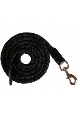 Lead rope -Rosegold Glamour- black