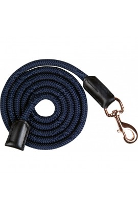 Lead rope -Rosegold Glamour- deep blue