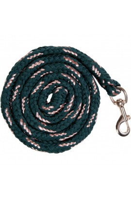 Lead rope -Rosegold- emerald green
