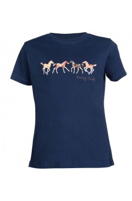 Kids T-shirt -Pony Club- deep blue