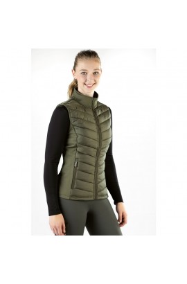 Combined thin riding vest -Basel Style- olive green