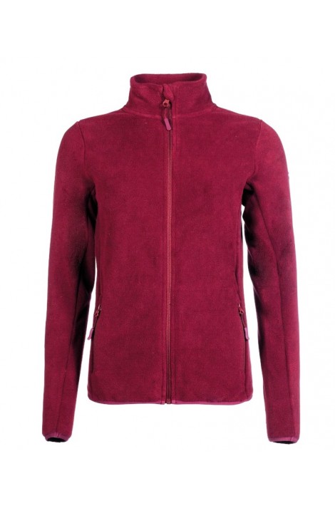 fleece jacket -anna- wine red
