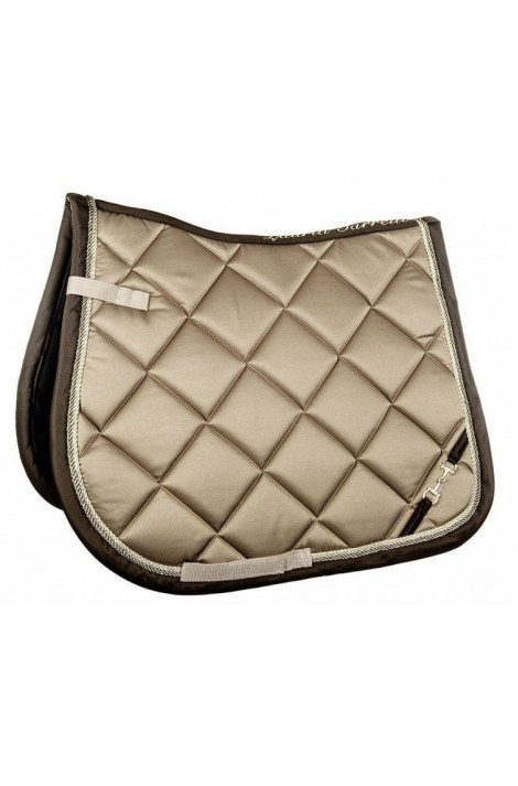 Saddle cloth -golden gate bit- taupe