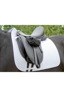 Dressage saddle cloth -small quilt- white