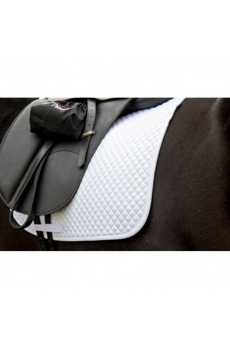 Dressage saddle cloth -small quilt- white