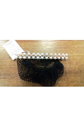 hair clip -pearls & crystals-
