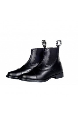 Leather jodhpur boots -Front Zip- 