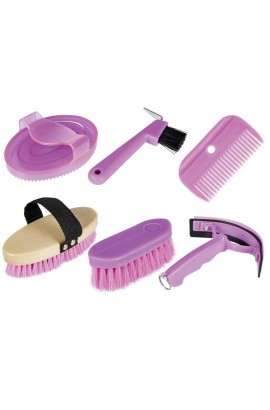 grooming set with box -light- red