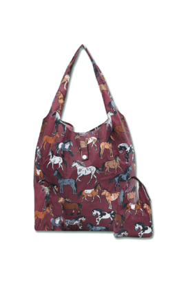 Foldable shopping bag -Eco Chic- bordeaux