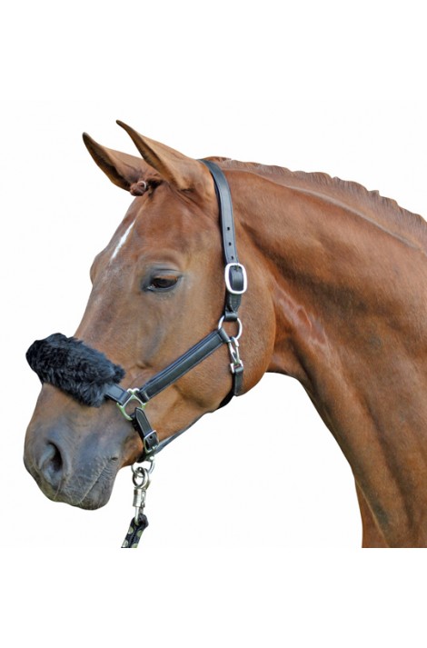 Lambskin cover -Nose&Poll- black