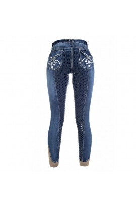 Jeans breeches with silicone -Pasadena Summer Denim- 