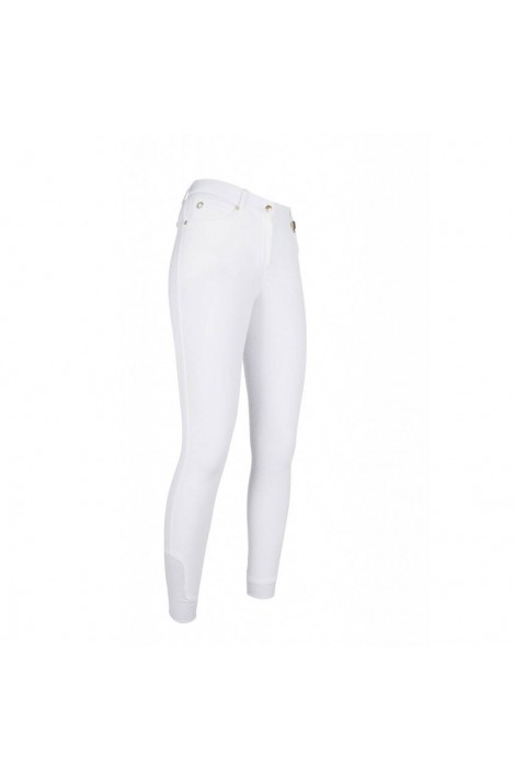 Breeches with silicone -LG Basic- white